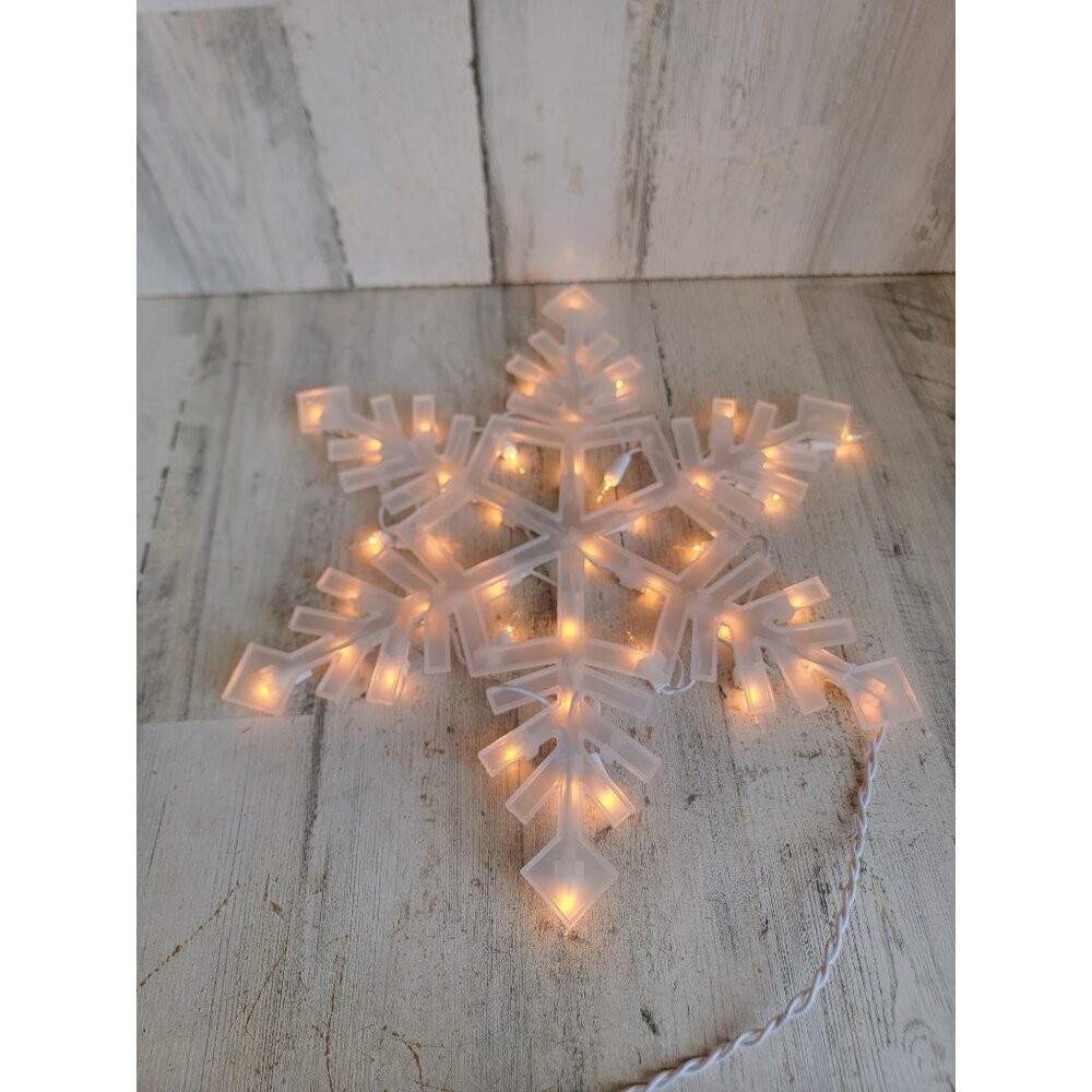 White Snowflake hanging light up Xmas‎ decor home string light